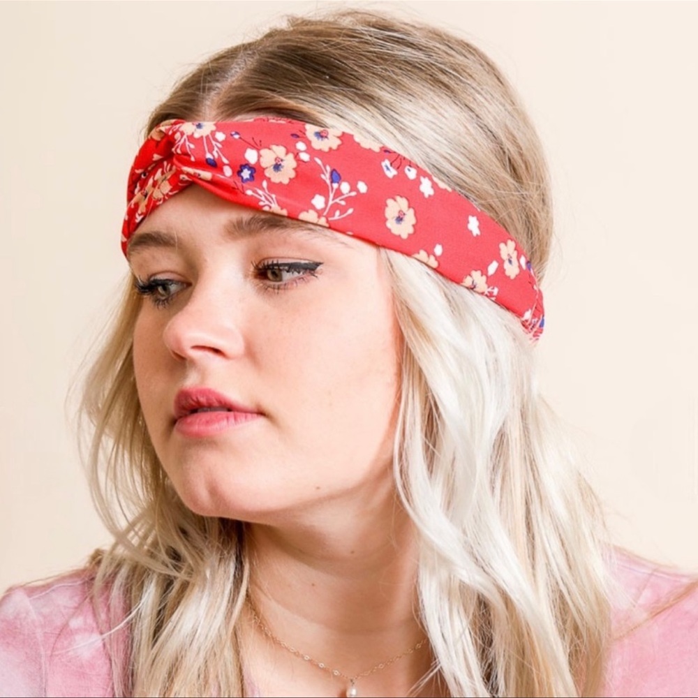 New Boho Chic Sakura Blossom Twist Headwrap